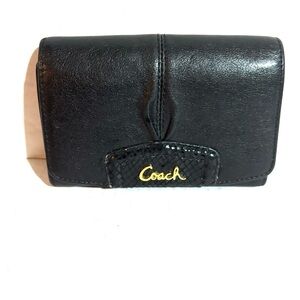 Coach vintage Black Leather Women's wallet
